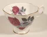 Vintage Royal Albert Bone China England Red Rose Flowers Tea Cup & Saucer Set