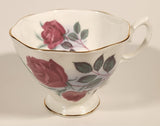 Vintage Royal Albert Bone China England Red Rose Flowers Tea Cup & Saucer Set