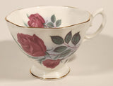 Vintage Royal Albert Bone China England Red Rose Flowers Tea Cup & Saucer Set