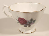 Vintage Royal Albert Bone China England Red Rose Flowers Tea Cup & Saucer Set
