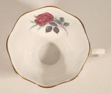 Vintage Royal Albert Bone China England Red Rose Flowers Tea Cup & Saucer Set