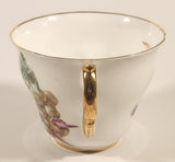 Vintage Regency Genuine Bone China England Apple Grapes and Berries Fruits Tea Cup & Saucer Set