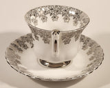 Vintage Royal Albert Bone China England Congratulation 25th Anniversary Tea Cup & Saucer Set