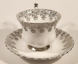 Vintage Royal Albert Bone China England Congratulation 25th Anniversary Tea Cup & Saucer Set