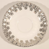 Vintage Royal Albert Bone China England Congratulation 25th Anniversary Tea Cup & Saucer Set