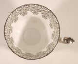 Vintage Royal Albert Bone China England Congratulation 25th Anniversary Tea Cup & Saucer Set