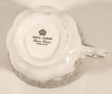 Vintage Royal Albert Bone China England Congratulation 25th Anniversary Tea Cup & Saucer Set
