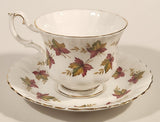 Vintage Royal Albert From Sea To Sea Fall Autumn Maple Leaf Pattern Tea Cup & Saucer Set