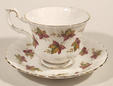 Vintage Royal Albert From Sea To Sea Fall Autumn Maple Leaf Pattern Tea Cup & Saucer Set