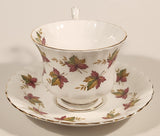 Vintage Royal Albert From Sea To Sea Fall Autumn Maple Leaf Pattern Tea Cup & Saucer Set