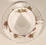 Vintage Royal Albert From Sea To Sea Fall Autumn Maple Leaf Pattern Tea Cup & Saucer Set