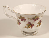 Vintage Royal Albert From Sea To Sea Fall Autumn Maple Leaf Pattern Tea Cup & Saucer Set