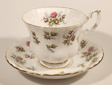 Vintage Royal Albert Fine Bone China England Winsome Pink Roses Tea Cup & Saucer Set