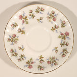 Vintage Royal Albert Fine Bone China England Winsome Pink Roses Tea Cup & Saucer Set