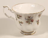 Vintage Royal Albert Fine Bone China England Winsome Pink Roses Tea Cup & Saucer Set