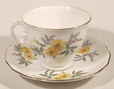 Vintage Royal Vale Yellow Flowers Tea Cup & Saucer Set