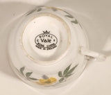 Vintage Royal Vale Yellow Flowers Tea Cup & Saucer Set