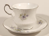 Vintage Rosina China Co Ltd. Queen's Fine Bone China Silver Wedding Tea Cup & Saucer Set