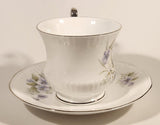 Vintage Rosina China Co Ltd. Queen's Fine Bone China Silver Wedding Tea Cup & Saucer Set
