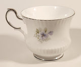 Vintage Rosina China Co Ltd. Queen's Fine Bone China Silver Wedding Tea Cup & Saucer Set