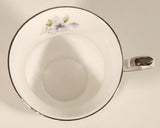 Vintage Rosina China Co Ltd. Queen's Fine Bone China Silver Wedding Tea Cup & Saucer Set