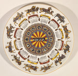 Vintage 1972 Wedgwood & Barlaston of Etruria "Animal Carnival" Calendar Plate Second Series 10" Ceramic Collector Plate
