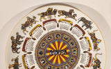 Vintage 1972 Wedgwood & Barlaston of Etruria "Animal Carnival" Calendar Plate Second Series 10" Ceramic Collector Plate