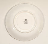 Vintage Royal Albert Bone China England "Rainbow" White with Purple and Gold Trim Tea Cup & Saucer Set