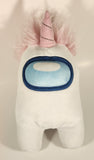 Among Us White Unicorn Crewmate with Pink Hair and Horn 12" Stuffed Plush Toy