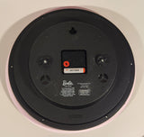 2023 Accutime Mattel Barbie 11 3/4" Pink Chrome Rimmed Wall Clock
