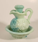Vintage Avon Jadeite Lidded Pitcher and Bowl