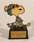 Vintage Aviva United Syndicate Features Snoopy World's Greatest Skier 5" Tall Plastic Trophy