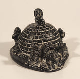 Vintage Vanstone Eskimo Family and Igloo 3” Soapstone Hand Carved Sculpture