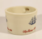 Vintage Shulton Old Spice Ship Grand Turk - Salem 1786 Ships Recovery Salem 1794 White Milk Glass Shaving Mug