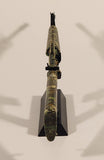 Rare GoatGuns "Digies" Colt M16A1 Assault Rifle Splattered Jungle Camo 1:3 Scale Heavy Metal Paperweight Desktop Model with Stand