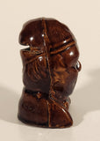 Vintage 1870-1890 Caledonian Pottery 'Souter Johnny' Brown Treacleware Stoneware Coin Bank