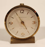 Vintage Westclox Seven Jewels 2 3/4" Brass Desk Alarm Clock Made in Germany