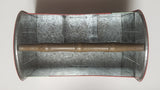 Drink Coca Cola Delicious Refreshing Galvanized Metal Drink Carrying Case with Wood Handle