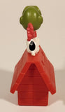 2015 McDonald's Fox The Peanuts Movie Red Baron Snoopy on Doghouse 4" Plastic Toy Figure