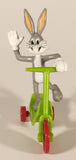 1989 McDonald's Warner Bros. Looney Tunes Bugs Bunny PVC Toy Figure On Green Scooter