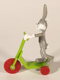 1989 McDonald's Warner Bros. Looney Tunes Bugs Bunny PVC Toy Figure On Green Scooter