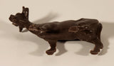 Dark Brown Cow 3" Plastic Toy Figure