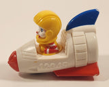 2010 McDonald's Ronald McDonald Space Shuttle Rocket Spaceship 3 1/4" Plastic Toy Vehicle
