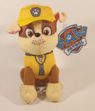 2025 Nanco Spin Master Nickelodeon Paw Patrol Rubble Dog 9" Toy Stuffed Plush New with Tags