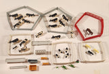 ERTL Farm Yard Play Set Mixed Lot of Fencing Horses Cows Chickens Farmer Troughs Toy Figures and Accessories