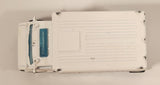 1989 Hot Wheels Workhorses American Ambulance White Die Cast Toy Car Emergency Paramedics Rescue Vehicle with Opening Rear Doors
