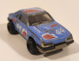 Vintage Majorette No. 220 Mustang SVO Blue 1/59 Scale Die Cast Toy Car Vehicle with Opening Hatch
