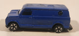 Vintage Unknown Brand Van Painted Blue Die Cast Toy Car Vehicle Made in Hong Kong
