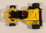 Go Kart Race Car #6 with Driver Yellow Pull Back Die Cast Toy Car Vehicle