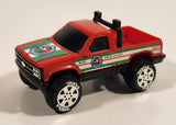 1988 Tonka Georgia Farms Pickup Truck Red Plastic Die Cast Toy Car Vehicle